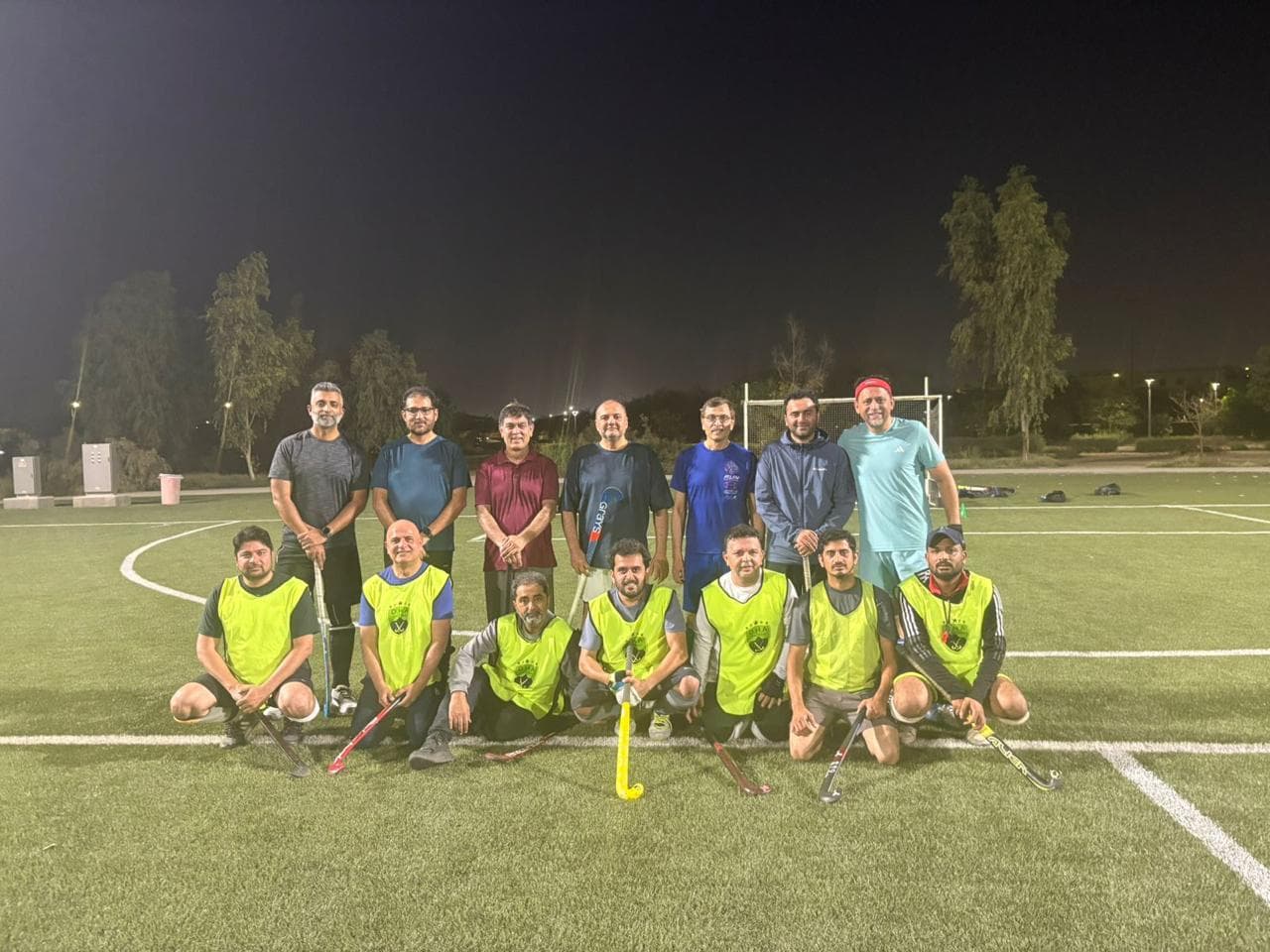 Hockey practice session